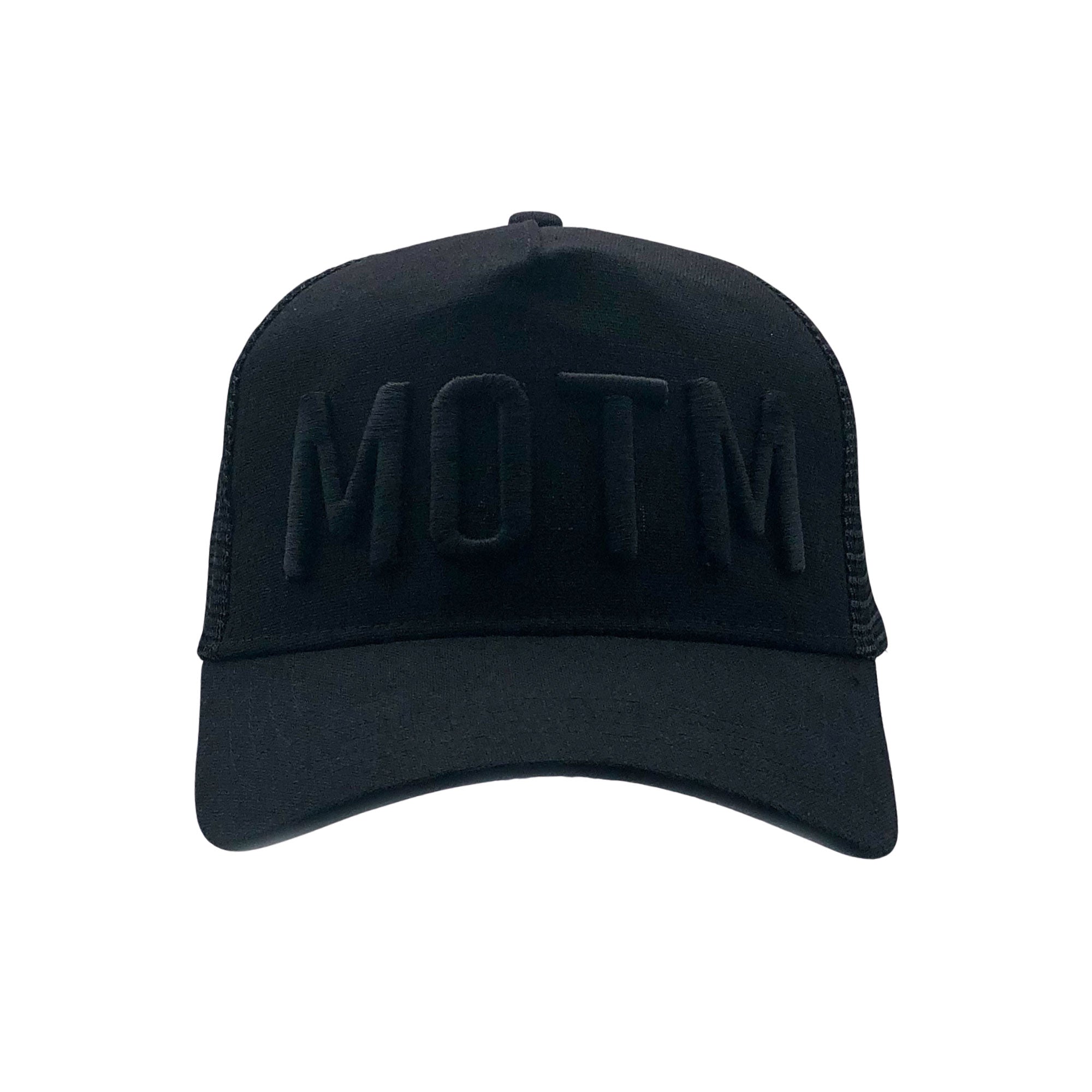 MAN OF THE MATCH® Roberto Carlos Official Cap - MOTM 3D Embroidered Black on Black - Premium Linen