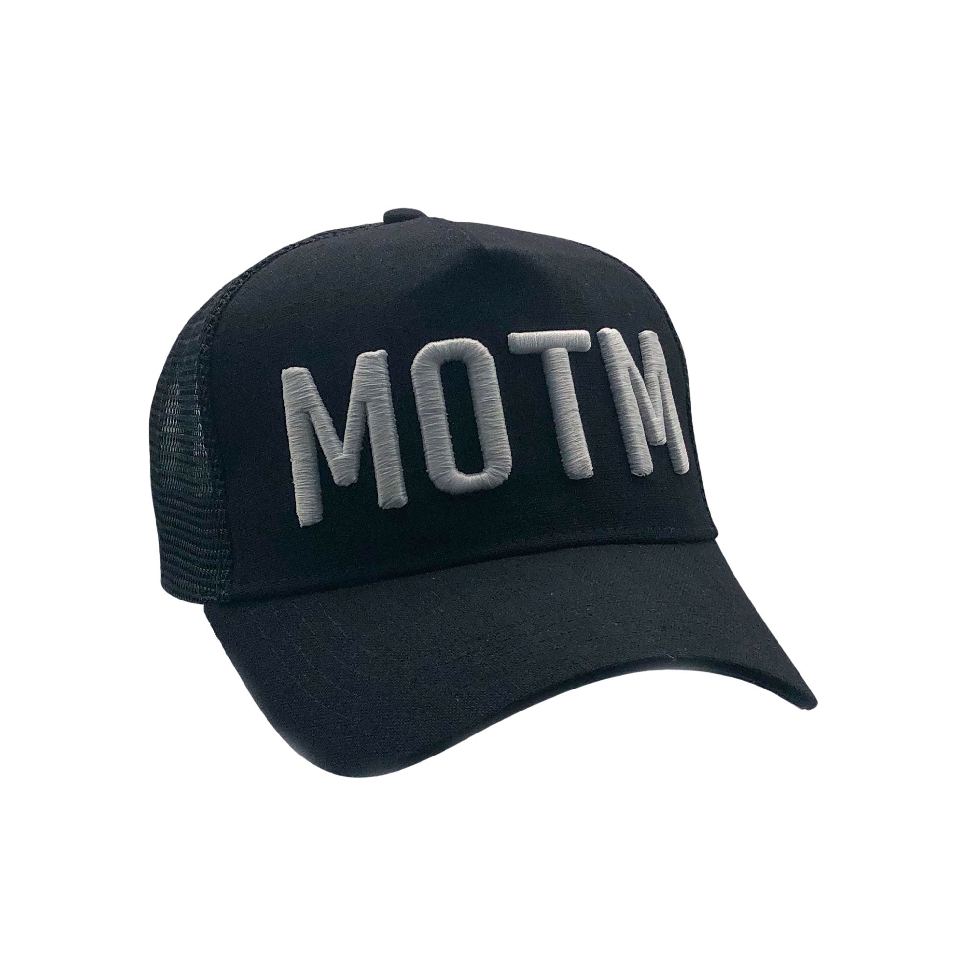 MAN OF THE MATCH® Roberto Carlos Official Cap - MOTM 3D Embroidered White on Black - Premium Linen