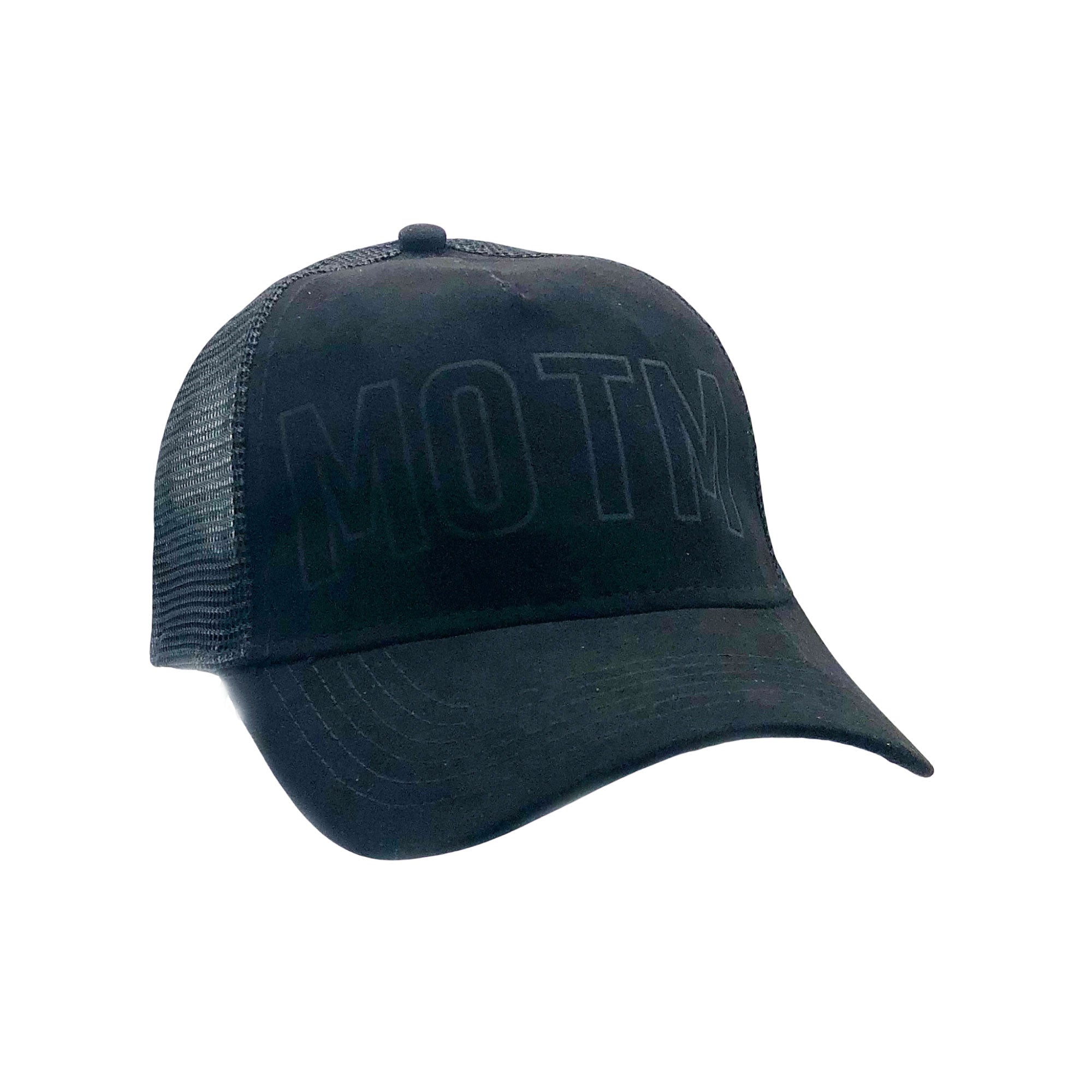 MAN OF THE MATCH® Official Cap - MOTM Laser Branded - Black Suede Cap
